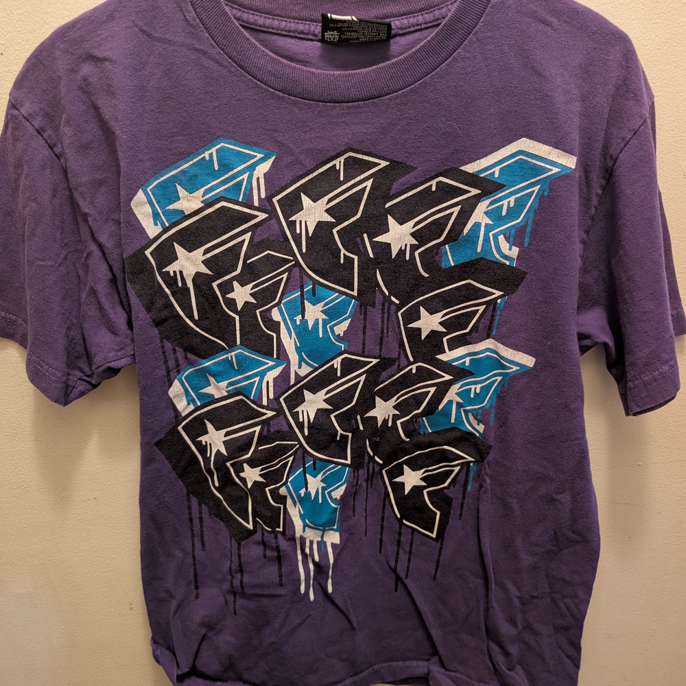 Famous Stars & Straps Purple and Blue Graphic Tee